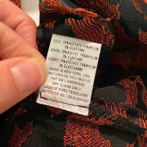 Opening Ceremony - Peplum top in orange jacquard - Picture 6 of 8